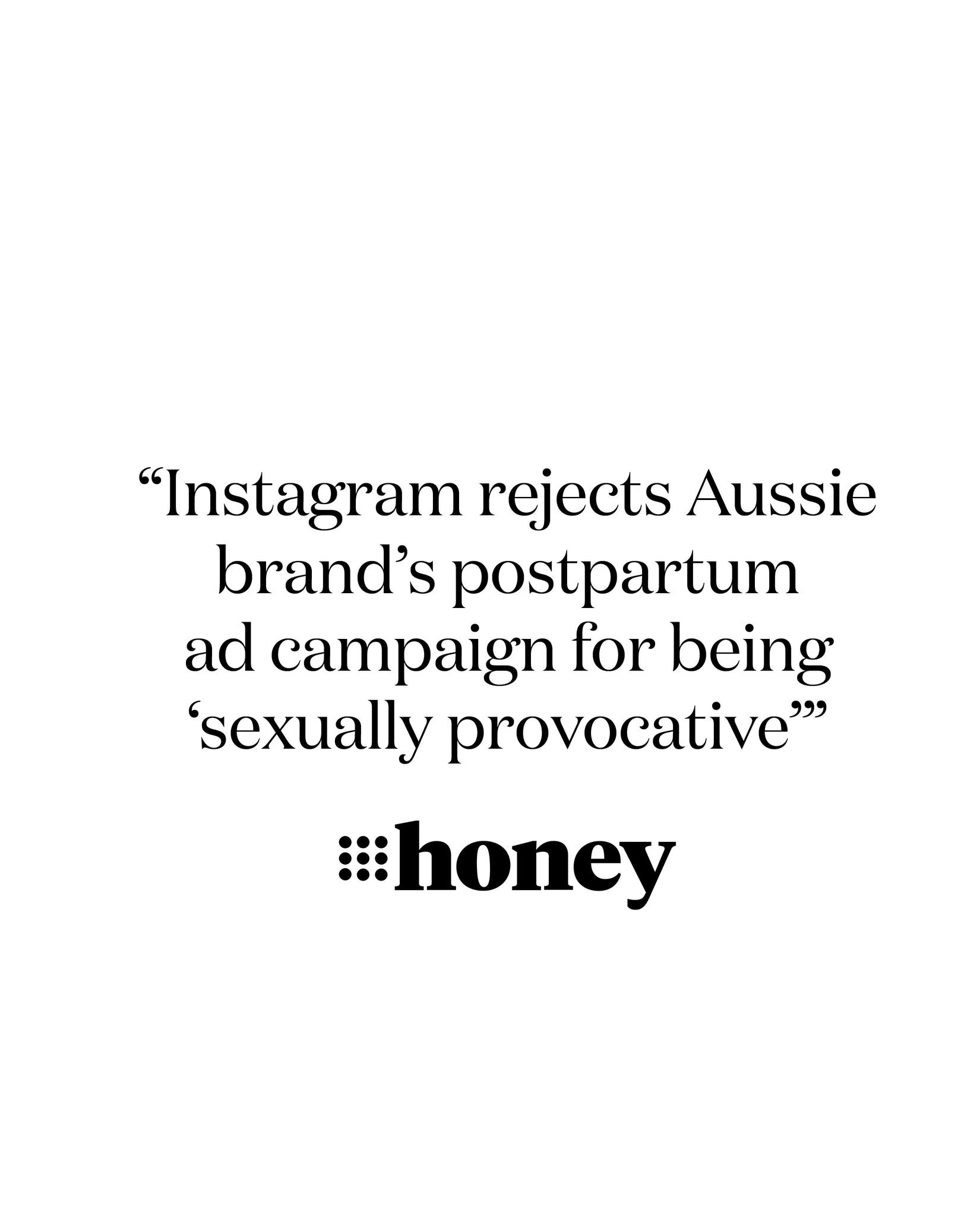 Instagram rejects Aussie brand's postpartum ad campaign for being 'sexually provocative'